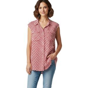 Jachs Girlfriend New York size 1X button front top.